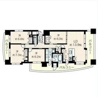 PRIME URBAN円山北四条【10階】の間取り