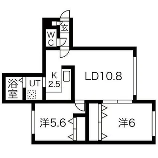 EVA【202号室】の間取り