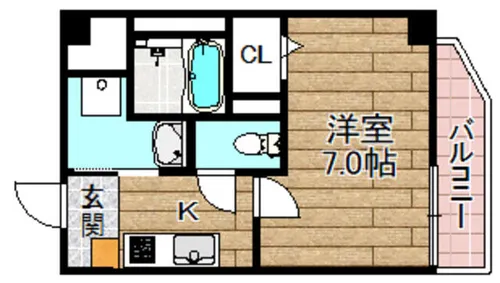 K&K芥川【503号室】の間取り