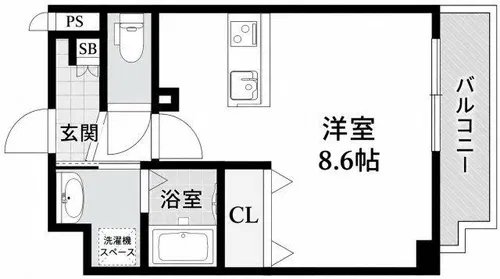NAKAZAKI NO.66【7階】の間取り