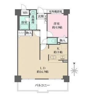 モンテベルデ新梅田【9階】の間取り