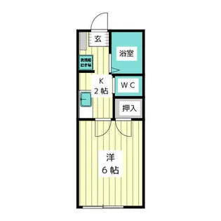 ハミング平和ヶ丘【1階】の間取り