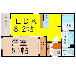 ベネフィス中野本町【2階】の間取り