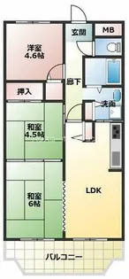 兵庫県尼崎市稲葉荘1丁目【マンション】の間取り