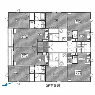 パラシェンプレ【202号室】の間取り