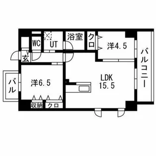 ポルタニグラ大須観音【2階】の間取り