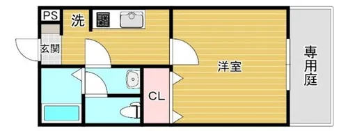 アカイユ【205号室】の間取り