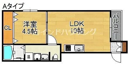 フレイランス中加賀屋【3階】の間取り