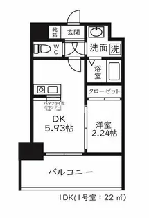 MODERN PALAZZO天神AXIA【5階】の間取り