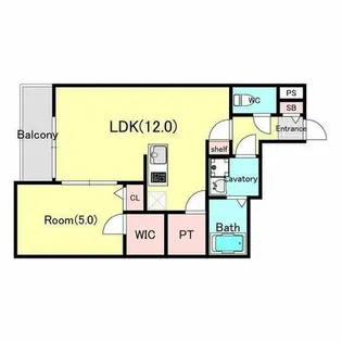ジーメゾン今伊勢レーヴ【1階】の間取り