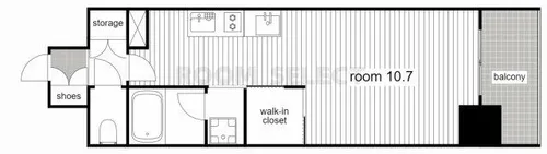 ヒヴィ・カーサ名駅西【6階】の間取り