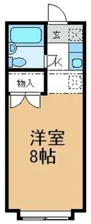 クレストコートC【101号室】の間取り