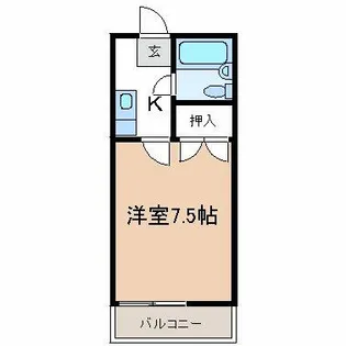 プチメゾントレド【203号室】の間取り