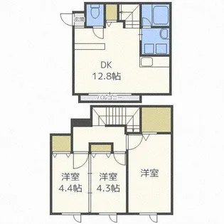 Harvest707【1203号室】の間取り