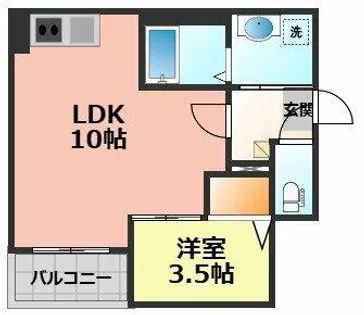 Jack biwajimaⅢ【2階】の間取り