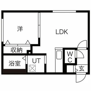 ロゼリア発寒【101号室】の間取り