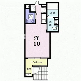 メゾン エザンス【101号室】の間取り