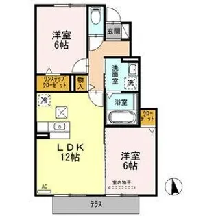 イストワール【1階】の間取り