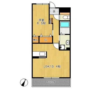 キャトル・セゾンⅡ【1階】の間取り