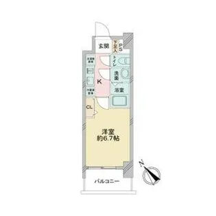 アステリ鶴舞エーナ【13階】の間取り