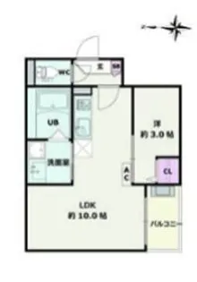 Jack atsutakoshinⅠ【1階】の間取り