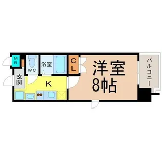 パルティール上前津【7階】の間取り