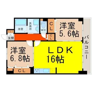 GRAN CREST(グランクレスト)【8階】の間取り