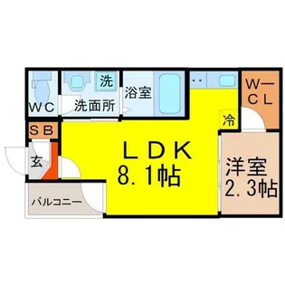 ハーモニーテラス野田II【3階】の間取り