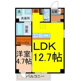 愛知県名古屋市中川区尾頭橋2丁目【マンション】の間取り