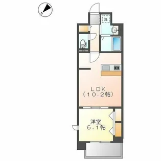ザ・シンフォニア新栄【5階】の間取り