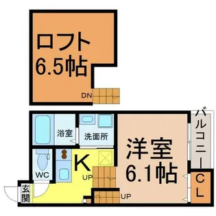 愛知県名古屋市中村区西米野町3丁目【アパート】の間取り