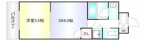 リード大手町【3階】の間取り