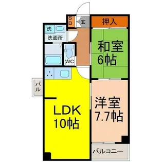 愛知県名古屋市熱田区三本松町【マンション】の間取り