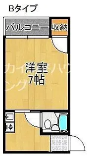 リバティ住之江【8階】の間取り