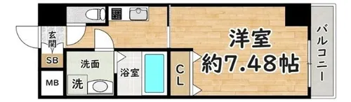 CROUD尼崎【5階】の間取り