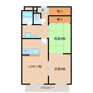 ブルーム【5階】の間取り