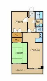 兵庫県尼崎市大庄西町2丁目【マンション】の間取り