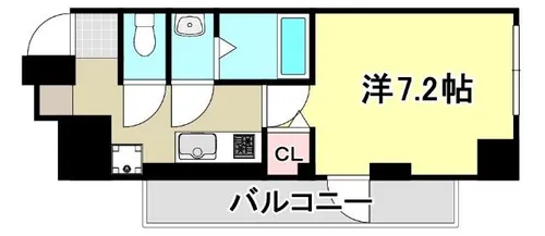 アプリーレ三宮イースト【3階】の間取り