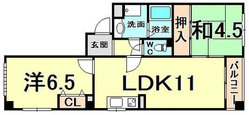 イーストハイツ【1階】の間取り