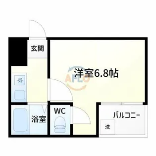 ジオナ新大阪【6階】の間取り