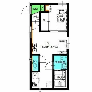 AX新町【3階】の間取り