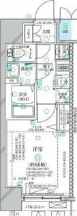 ディアレイシャス名古屋太閤通【12階】の間取り