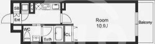 シティヒルズ安堂寺【9階】の間取り