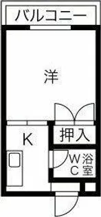 コーポみどり【106号室】の間取り