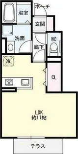 サニービレッジ Ⅰ【1階】の間取り