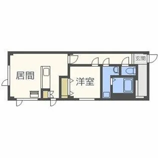 AMEX新琴似【4階】の間取り