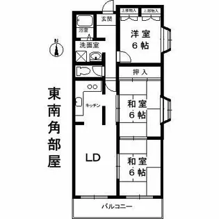 宮山ローズハイツ【1階】の間取り
