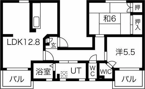 ファティリティ稲沢2号棟【4階】の間取り