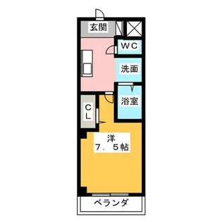 クレアールかがみ【1階】の間取り