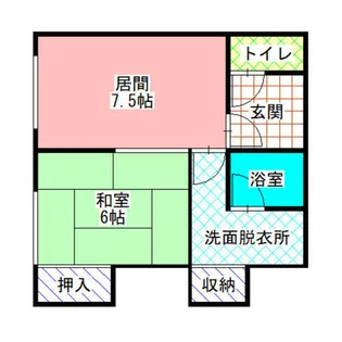 静栄荘【A号室】の間取り
